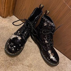 Sequin Doc Martens